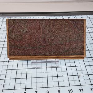 Etro Paisly Print Leather Wallet